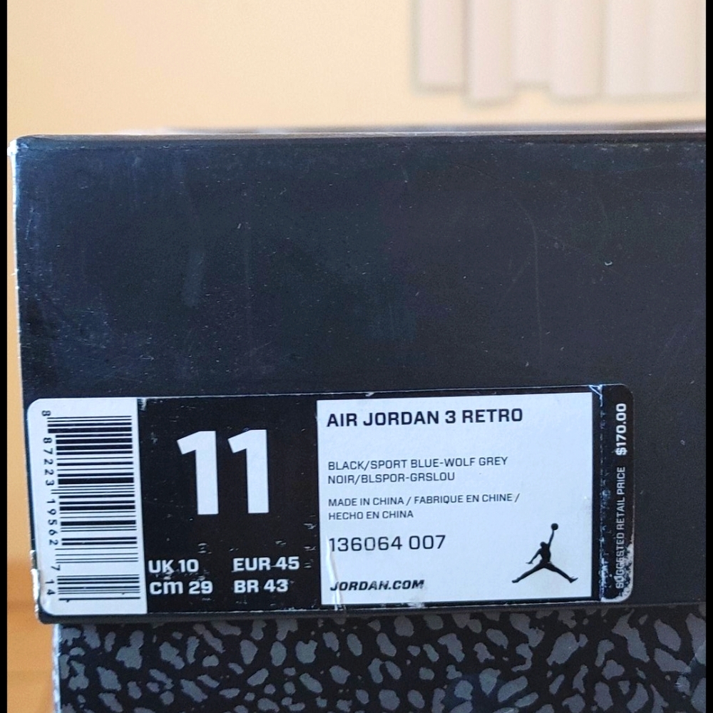 Air Jordan 3 Retro (Sport Blue)